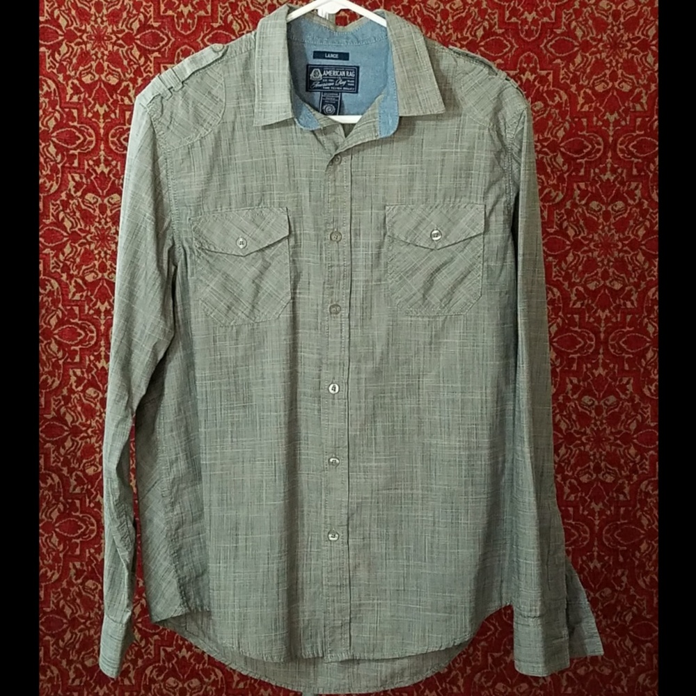 AMERICAN RAG gray shirt L ⚠️🗓️